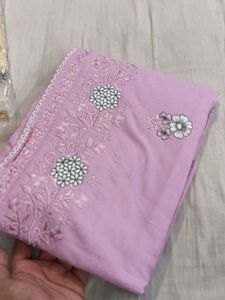 Embroidered Cotton Suit