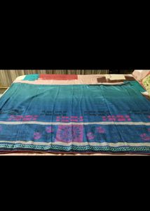 Beautiful Daily Wear Sari With Unstitch Blouse