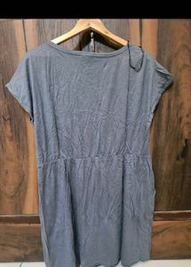 H&amp;M Zara Casual Grey T-Shirt Dress