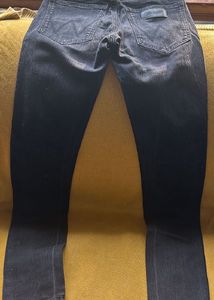 28 Waist Skinny Black Denim From Wrangler