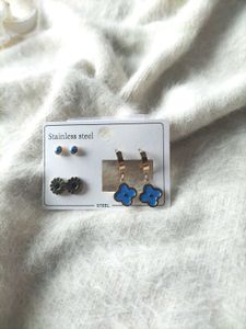 Elegant Stainless Steel Earring Set