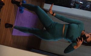 Long Sleeve Crop Top and pant Active wear