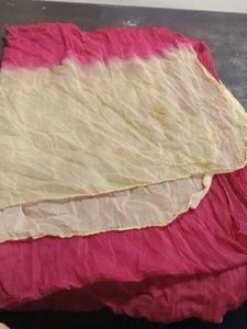 Pink &amp; Yellow Dupatta