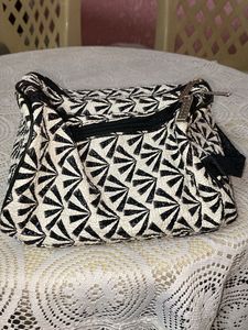 2 Black &amp; White Pouch Set