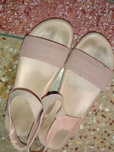 Pink flats