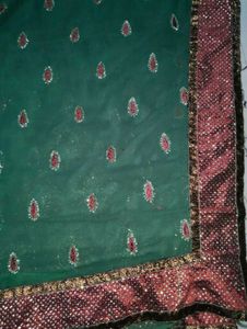 Elegant Green Saree