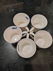 5 Tea ☕ Cups 🍵 Ceramic Made &amp; In Good Condition