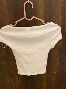 H&amp;M sweetheart neckline crop top