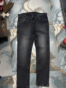Grey And Black Wash Jeans