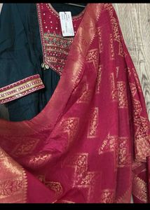 Beautiful Teal Blue Kurti Set