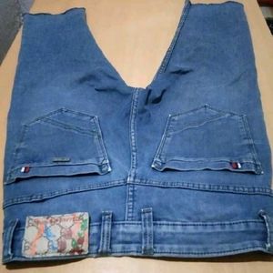 Thick Denim Capri Short