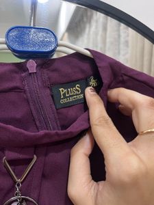 PLUSS Embellished High Neck Top