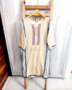 Branded Ethnic Striped Kurta Size-46