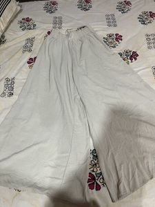 Wide Leg White Palazzos