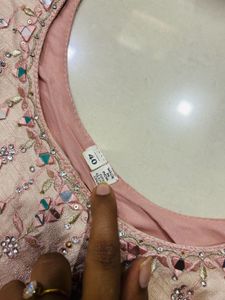 Elegant Pink Embellished Gown