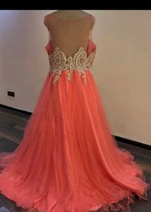Beautiful Peach Barbie Gown