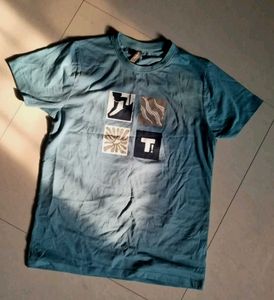 Blue Graphic Print Tee