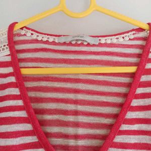 Red Striped Top