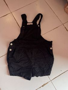 Cute Black Overalls