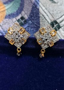 Vintage Square Drop Earrings