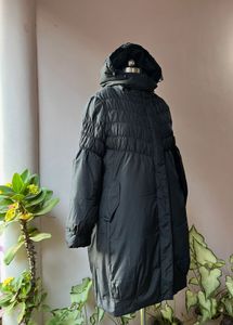 long black puffer jacket