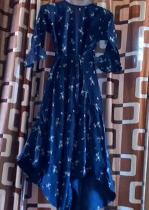 New Navy Blue Color Ambrela Kurta Pack Of 1