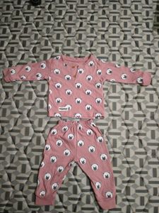 Cute Pink Cat Pajama Set