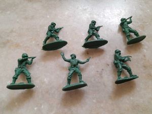 Vintage Green Army Men Figures