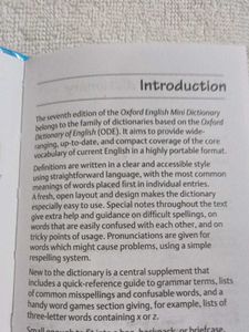 Oxford Mini Dictionary