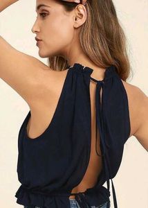 Solid Top With Striped Skirt