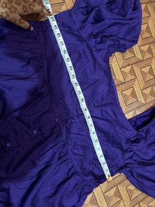 Blue Smella Tiered Mini Dress