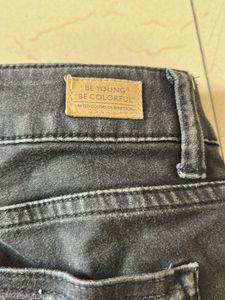 Ripped Black Wash Denim Jeans
