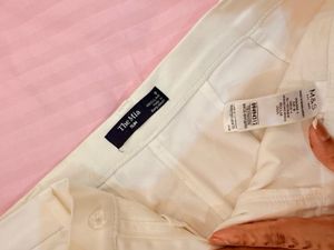 The Mia Slim White Trousers