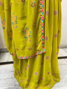 Lehanga Hand Painted
