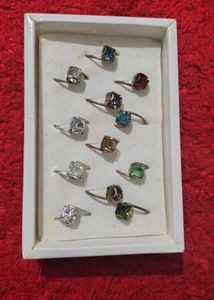 Colorful Gemstone Rings 1