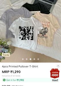 Graphic Print White T-Shirt