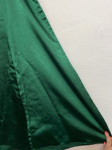 Satin Green Maxi Dress
