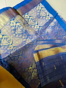 Elegant Blue Banarsi Silk Saree