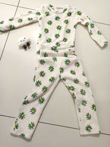 Cute Flower Pajama Set