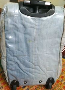 Travel bag with trolley.