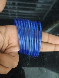 Blue Glass Bangles
