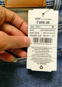 Brand New Shein Acid Wash Jeans (Unique Tinted)