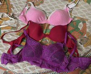 Bra Bundle - Pink, Red & Purple