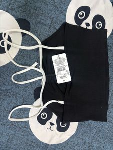 Black Sleeveless Crop Top