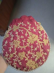 Maroon potli bag