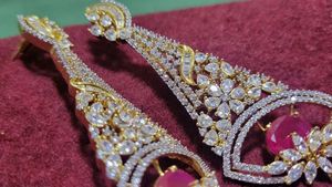 Ruby &amp; Diamond Dangle Earrings