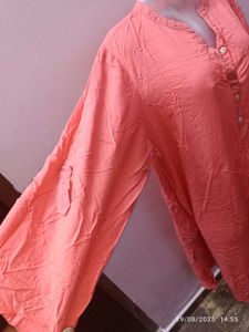 3xl Branded Coral Pink Kurta