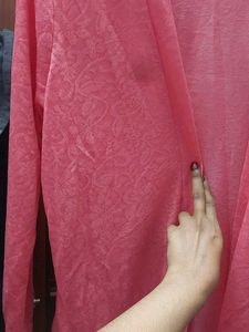 Coral Floral Shrug