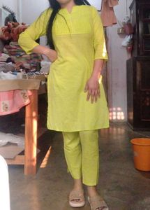 Lime Green Two-Piece Set