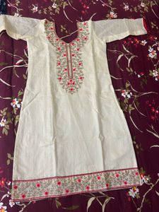 Cream Colured Kurta Set